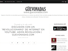 Tablet Screenshot of guevonadas.com